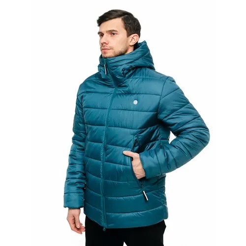 Куртка CosmoTex зимняя, силуэт свободный, ветрозащитная, размер 44-46 170-176, бирюзовый