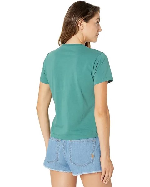 Футболка Outerknown Second Spin Crop Tee, цвет Sea Forest