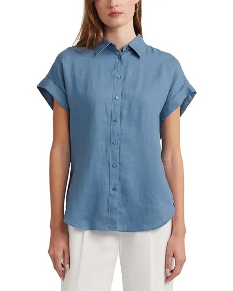 Рубашка LAUREN Ralph Lauren Linen Dolman-Sleeve, цвет Pale Azure