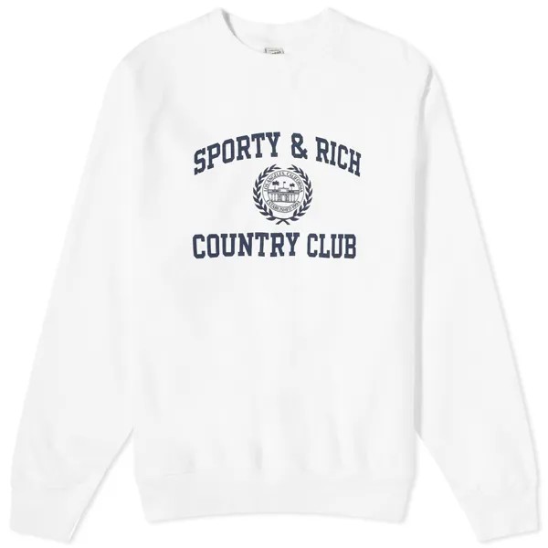 Свитшот Sporty & Rich Varsity Crest, белый