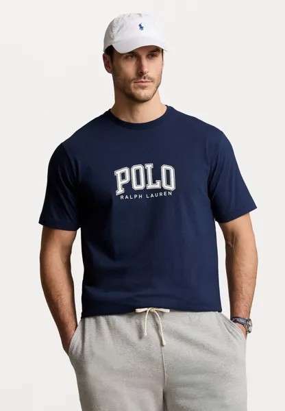 Футболка с принтом Polo Ralph Lauren Big & Tall, темно-синий