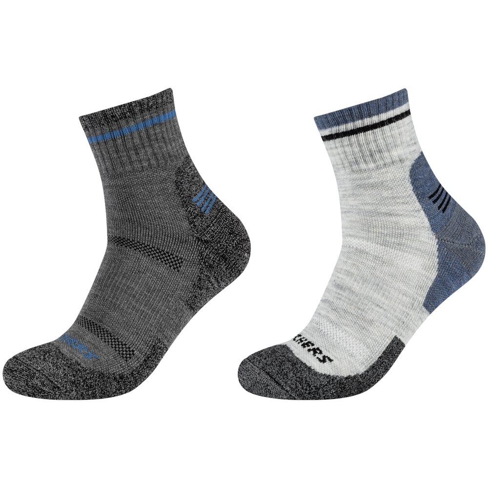Носки Skechers SK42052 Quarter short 2 шт, серый