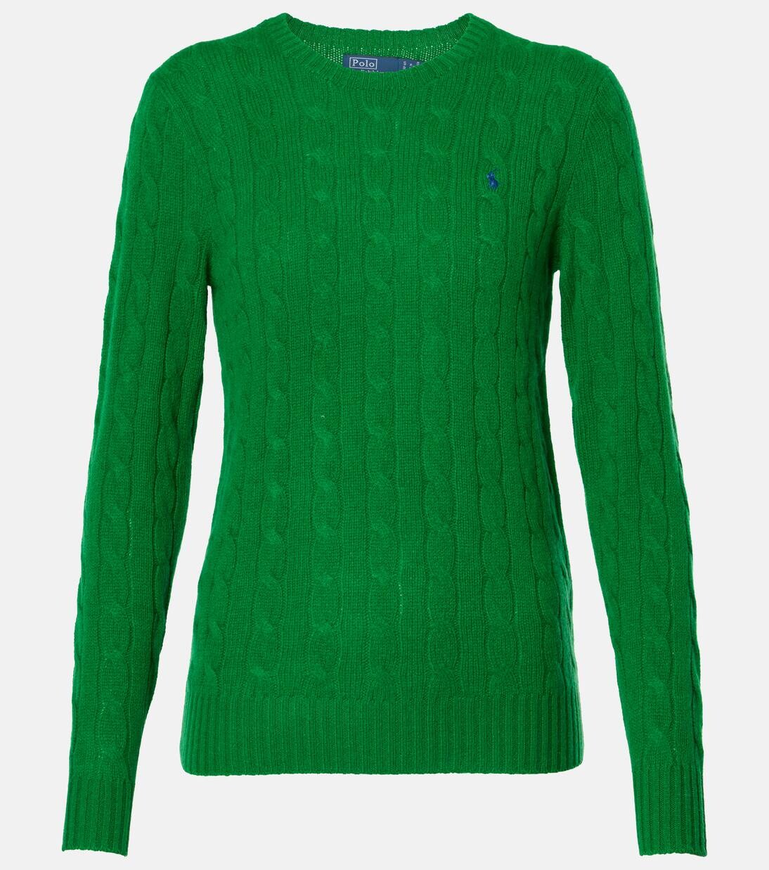 Свитер из шерсти и кашемира Polo Ralph Lauren, цвет green grass