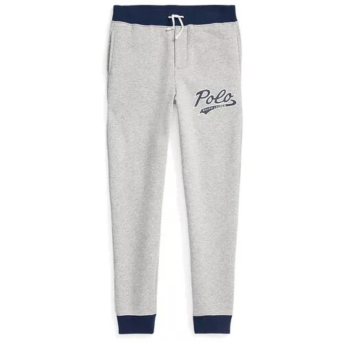 Брюки джоггеры Ralph Lauren, повседневные, прямой силуэт, утепленные, размер XL, серый