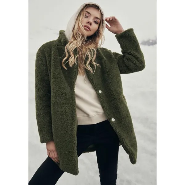 Парка Urban Classics Oversized Sherpa, зеленый