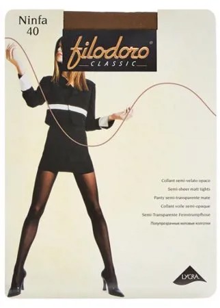 Колготки Filodoro Classic Ninfa 40 den, размер 3-M, glace (коричневый)
