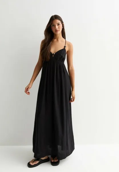 Длинное платье EMBELLISHED New Look, черный
