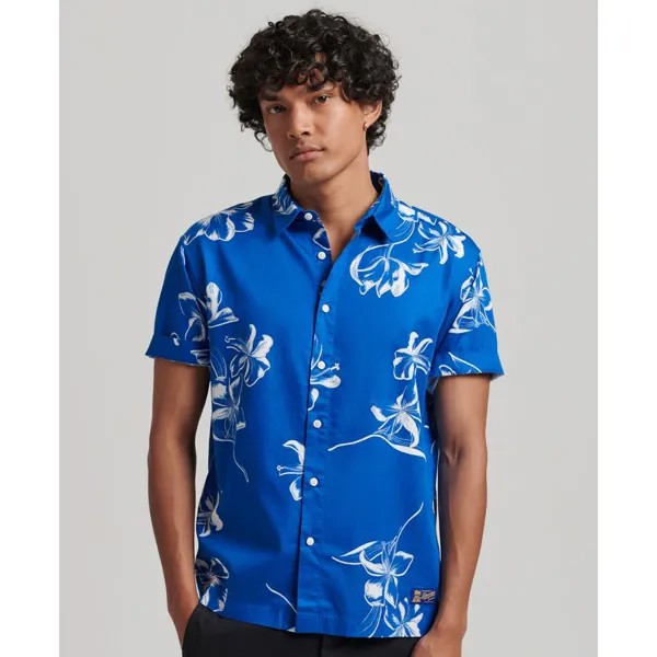 Рубашка с коротким рукавом Superdry Vintage Hawaiian, синий