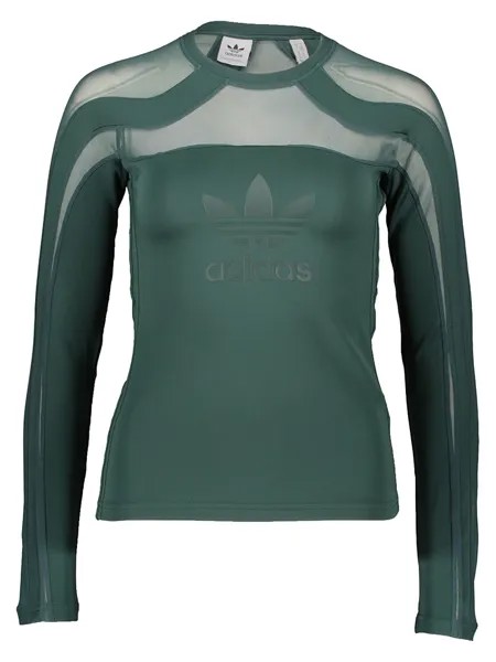 Лонгслив adidas, зеленый