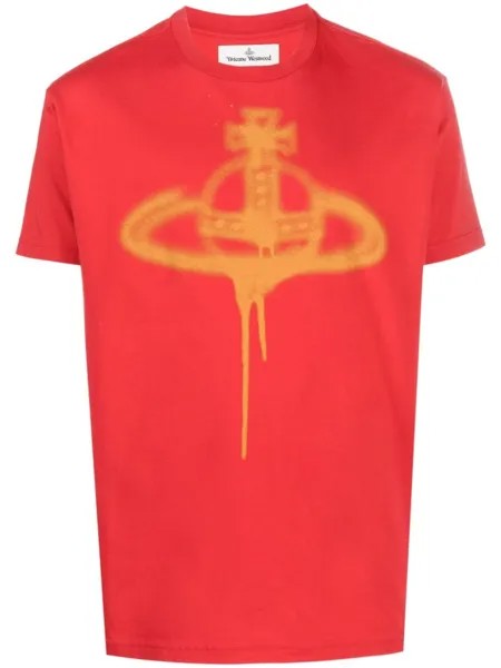 Vivienne Westwood футболка с принтом Orb, красный