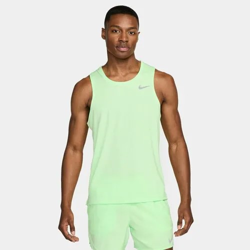 Майка спортивная NIKE, размер L, зеленый