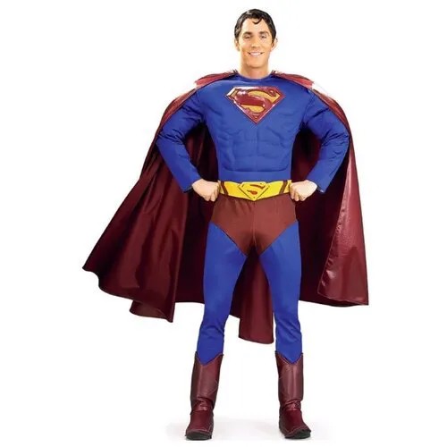 Костюм Супермена с мускулистым торсом взрослый, M (48-50)