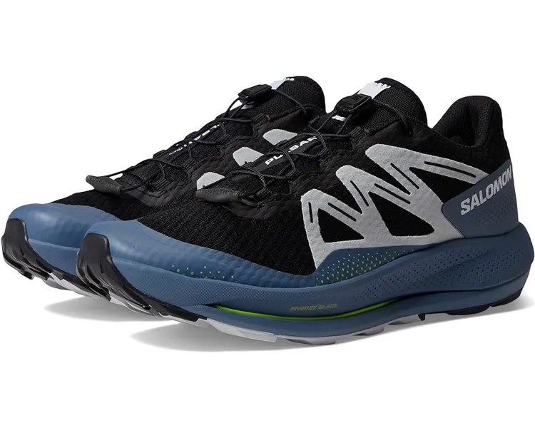 Кроссовки Salomon Pulsar Trail, цвет Black China Blue Arctic Ice