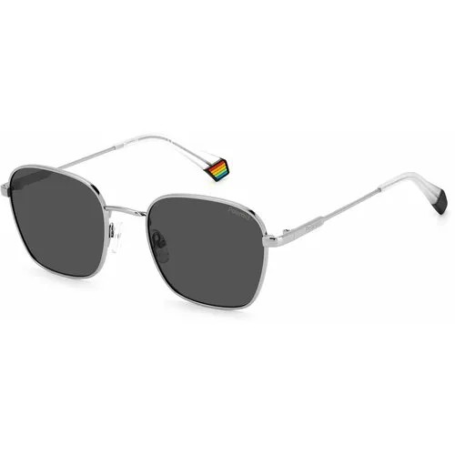 Солнцезащитные очки Polaroid Весна-Лето 2023, серебряный, серый