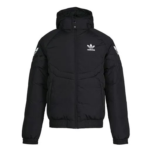 Пуховик Men's adidas originals Black Down Jacket, черный