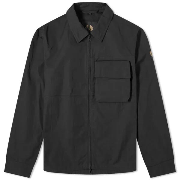 Рубашка Belstaff Runner Gabardine Overshirt, черный