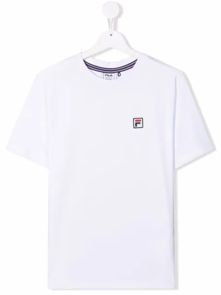 Fila Kids футболка с вышитым логотипом