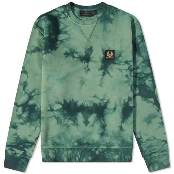 Толстовка Belstaff Patch Logo Tie Dye Crew Sweat