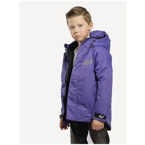 Куртка ARTEL, демисезон/зима, светоотражающие элементы, водонепроницаемость, мембрана, капюшон, размер 146, фиолетовый