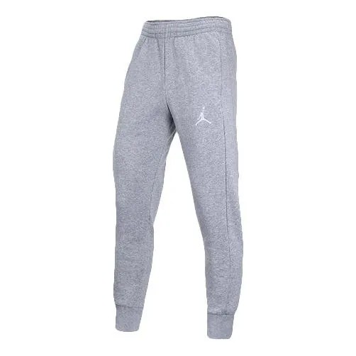 Спортивные штаны Air Jordan FLIGHT FLEECE Fleece Lined Casual Sports Long Pants light grey, серый