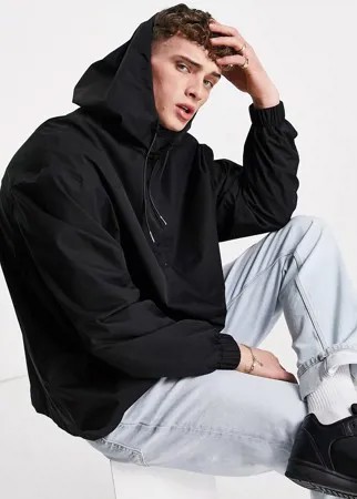 Черный непромокаемый oversized-дождевик ASOS DESIGN-Черный цвет