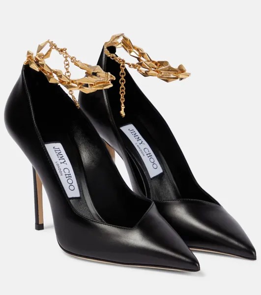Кожаные туфли Talura 100 Jimmy Choo, черный