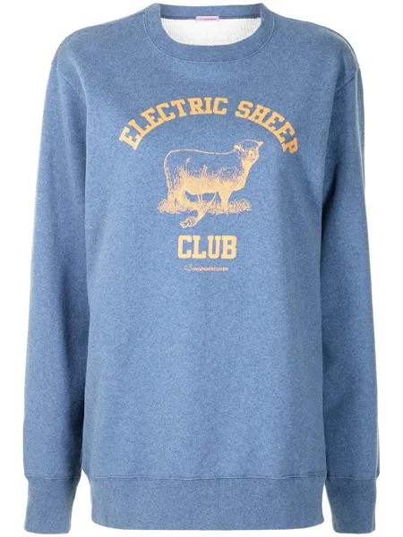 Sueundercover толстовка Electric Sheep Club с надписью
