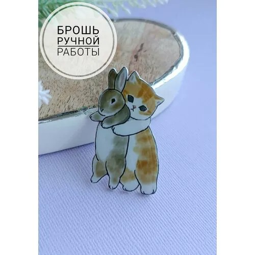 Брошь Blossom, 1 шт., бежевый
