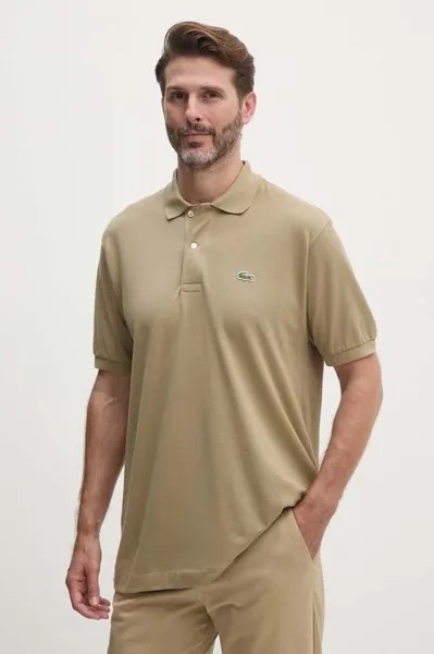 Хлопковое поло Lacoste, зеленый