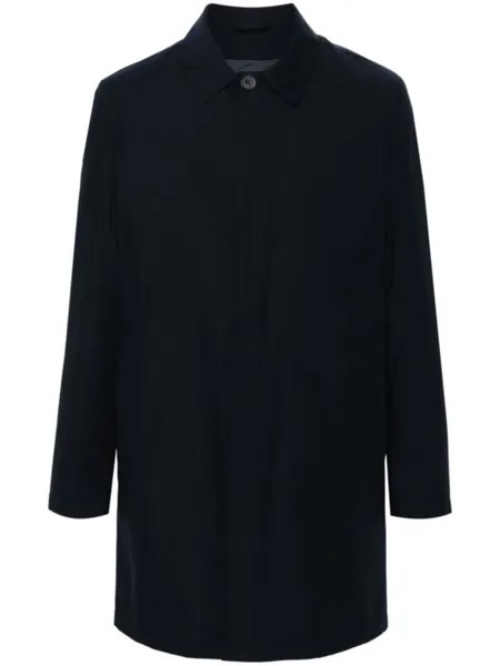 Corneliani пальто с логотипом, синий