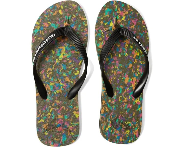 Сандалии Quiksilver Molokai Recycled, цвет Black/Blue/Black