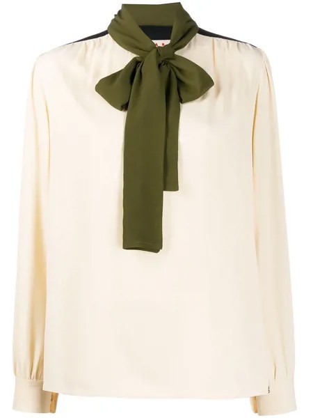 Marni блузка с контрастными вставками