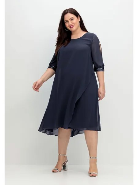 Длинное платье sheego, цвет tiefblau