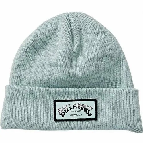 Шапка бини BILLABONG зимняя, подкладка, утепленная, размер OneSize, голубой, синий