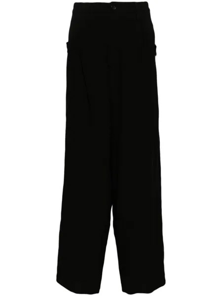 Yohji Yamamoto брюки свободного кроя, черный