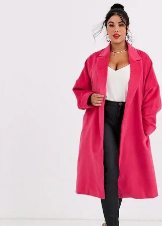 Пальто из ткани с добавлением шерсти Unique21 Hero-Розовый