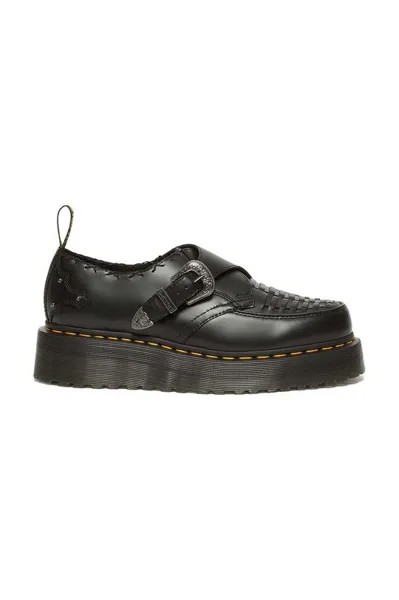 Кожаные туфли Ramsey Quad Monk Dr. Martens, черный