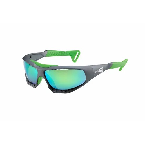Солнцезащитные очки LiP Sunglasses LiP Surge / Matt Graphite - Green / PCPL Levante Series ML Green Brown, черный