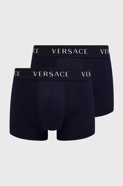 Боксеры (2 пары) Versace, темно-синий
