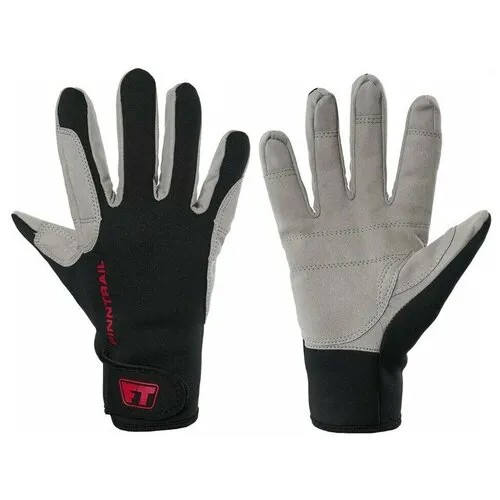 Перчатки FINNTRAIL Enduro 2760 Grey неопреновые, черный/серый/красный