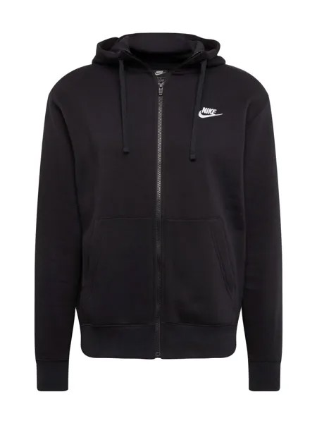 Худи на молнии Nike Sportswear CLUB FLEECE, черный