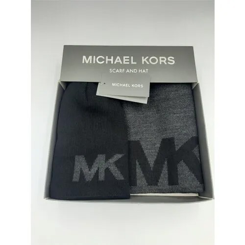 Комплект бини MICHAEL KORS, демисезон/зима, размер OneSize, серый