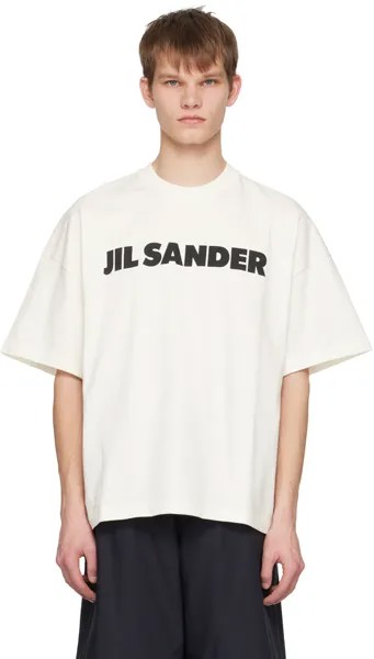 Белая футболка свободного кроя Jil Sander