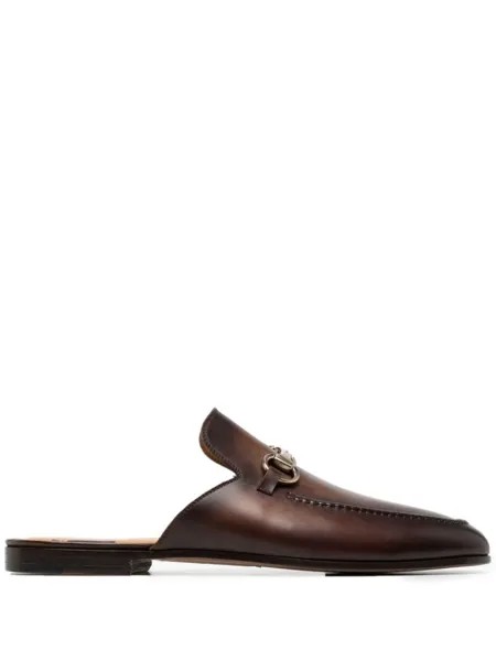 Magnanni лоферы с пряжкой, коричневый