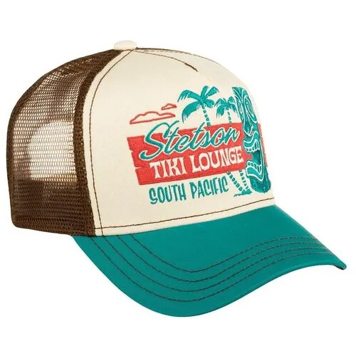 Бейсболка с сеточкой STETSON 7751195 TRUCKER CAP TIKI LOUNGE, размер ONE