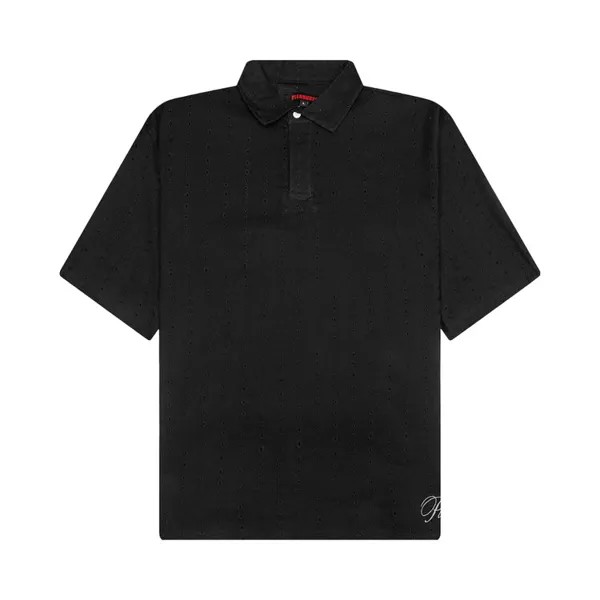 Поло Pleasures Clarity Woven Polo, черный