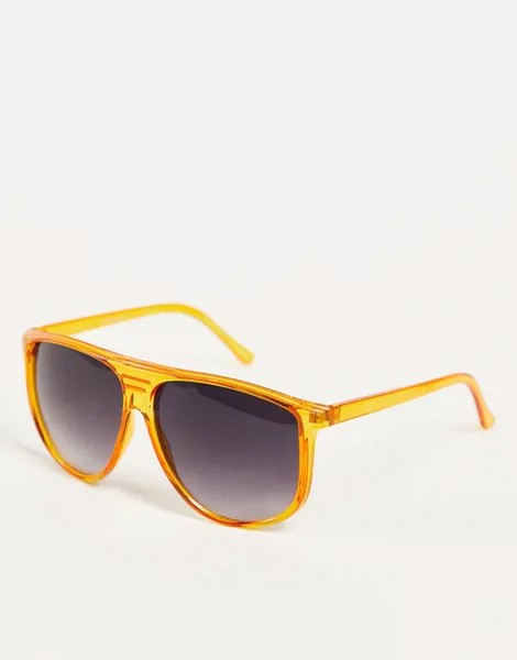 Солнцезащитные очки в оранжевой оправе Jeepers Peepers Sandy-Коричневый цвет