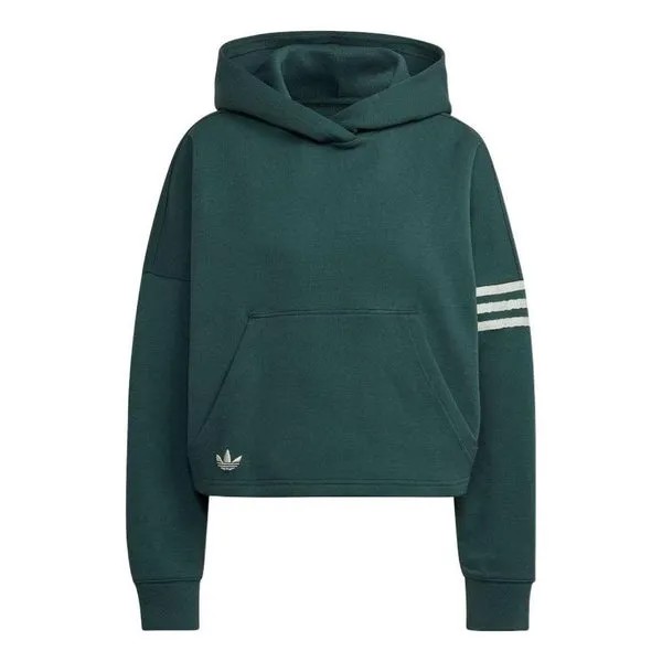 Толстовка с капюшоном adicolor neuclassics hoodie Adidas, зеленый