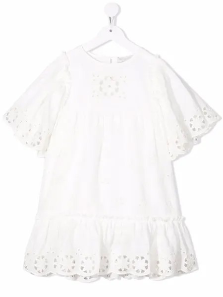 Stella McCartney Kids платье с вышивкой