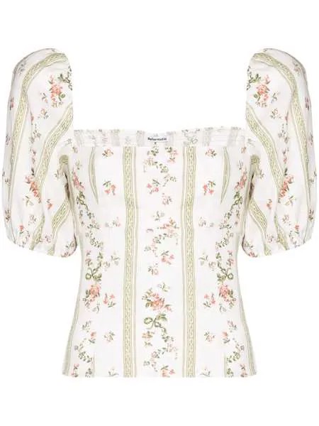Reformation блузка Arancini с цветочным принтом